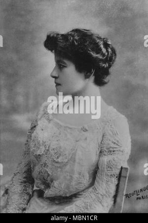 Porträt der französischen Künstlerin Marthe Brandes (1862 - 1930) - Fotografie von Reutlinger Stockfoto