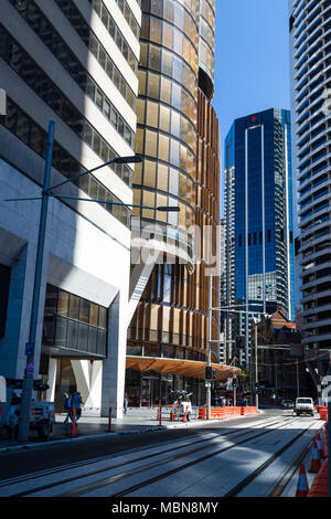 Die neue EY Zentrum bei 200 George Street. Es ist eine der nachhaltigsten Australiens Gebäude in Sydney. Stockfoto