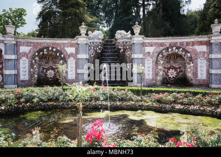 Rozendaal, Niederlande, 23. August 2014: Die shellgallery des Schloss und Park Rosendael in Rozendaal in den Niederlanden Stockfoto