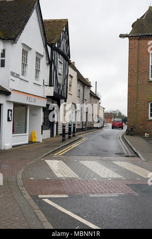 Billericay, Essex, England, April 2018, eine Ansicht von Chapel Street. Stockfoto