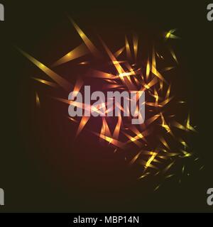 Abstrakte explosion Cloud, gebrochene planet Hintergrund. Konzeption von Netzwerk, Daten, Weltraum, Universum, Technologie, Wissenschaft Stock Vektor