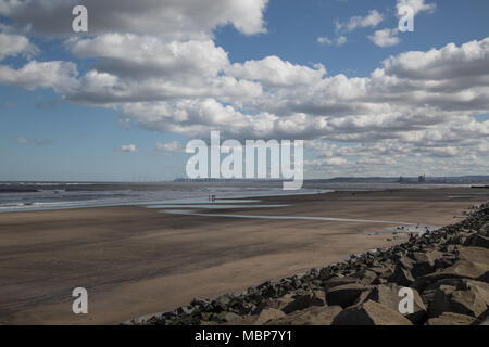 Seaton Carew Strand, Hartlepool, England. Großbritannien Stockfoto