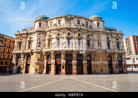 Arriaga Theater oder teatro Arriaga oder antzokia ist ein Opernhaus Gebäude in Bilbao, Baskenland im Norden Spaniens Stockfoto