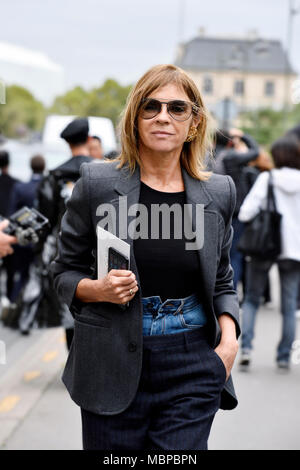 Carine Roitfeld - Paris Fashion Week - Paris - Frankreich Stockfoto