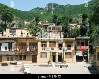 Masuleh historisches Dorf in Alborz Berge, Provinz Gilan, Iran Stockfoto