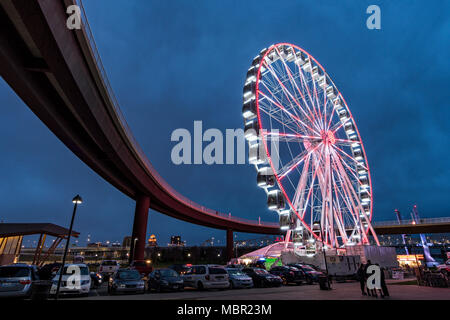 Der Himmel Sterne Riesenrad an der Waterfront Park in Louisville, Kentucky Stockfoto