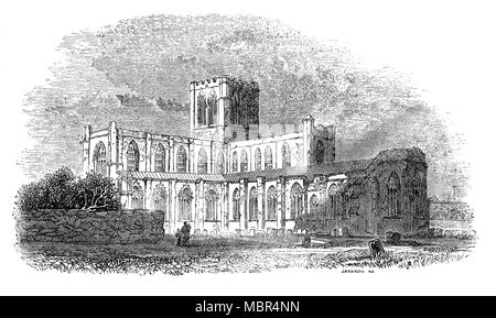 Chester Cathedral ist in der Stadt Chester, Cheshire, England. Die Kathedrale (früher der Abteikirche ein Benediktinerkloster, gewidmet der Heiligen Werburgh) ist Christus und der Jungfrau Maria geweiht. Die romanischen, gotischen Kathedrale, ist viele Male geändert wurde, stammt aus dem zwischen 1093 und dem frühen 16. Jahrhundert, obwohl die Website selbst für christlichen Gottesdienstes seit der Römerzeit benutzt worden sein kann. Alle wichtigen Stile der Englischen mittelalterliche Architektur, von Norman Foster bis senkrecht, sind in das heutige Gebäude vertreten. Stockfoto