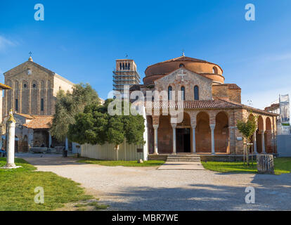 Santa Fosca Kirche auf der Insel Torcello in Venedig. Italien Stockfoto