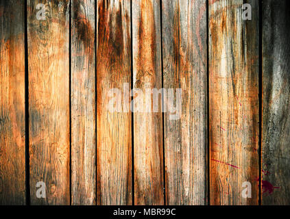 Jahrgang alte Holzbohlen Hintergrund. Alte Holz Wand Textur Hintergrund. Stockfoto