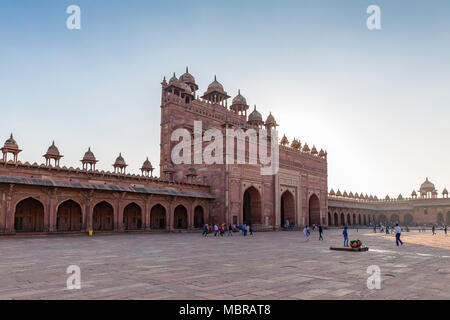 Eingang zur Jama Masjid, Fatehpur Sikri, Uttar Pradesh, Indien Stockfoto