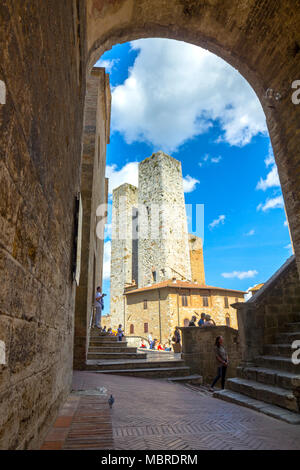 San Gimignano, Siena, Toskana, Italien Stockfoto
