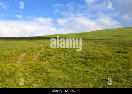 Ländliche Landschaft von korab Koritnik Naturpark in Albanien an der Grenze zu Mazedonien und Kosovo Stockfoto