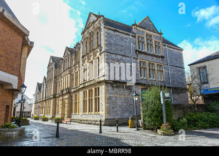 Passmore Edwards kostenlose öffentliche Bibliothek und zentrale technische Schulen für Cornwall Gebäude an Pydar Straße, Truro, Cornwall, South West England, Großbritannien Stockfoto