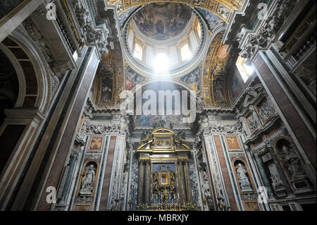 Salus Populi Romani (Beschützerin und Gesundheit des römischen Volkes) in Borghese (Pauline) Kapelle in der Eucharistiefeier Basilica di Santa Maria Maggiore (Päpstliche Basili Stockfoto