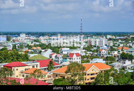 Long Xuyen, Vietnam - Sep 1, 2017. Luftaufnahme von Long Xuyen, Vietnam. Long Xuyen ist der provinziellen Stadt und Hauptstadt eines Giang Provinz, in der Stockfoto