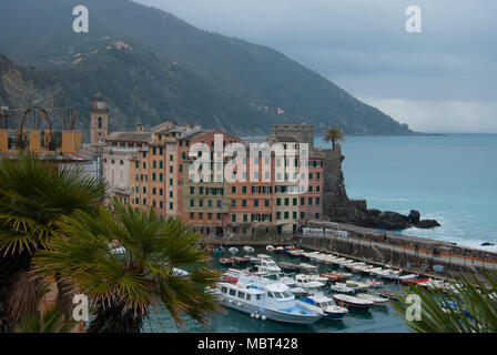 Um Ligurien in einigen der romantischen und kleine Länder - Italien Stockfoto