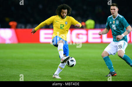 Freundschaftsspiel zwischen Deutschland und Brasilien, das Olympiastadion Berlin: Marcelo (BRA) Stockfoto