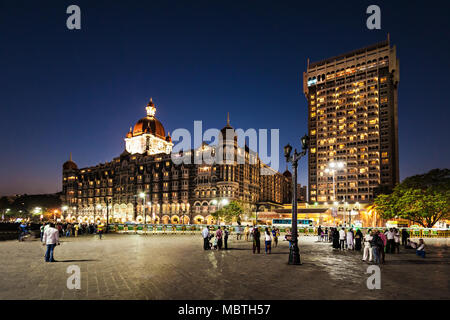 MUMBAI, INDIEN - 21. Februar: Das Taj Mahal Palace Hotel am Februar 21, 2014 in Mumbai, Indien Stockfoto