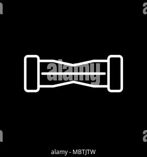 Hoverboard Symbol einfache Flat Style Vector Illustration. Stock Vektor