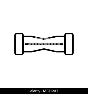 Hoverboard Symbol einfache Flat Style Vector Illustration. Stock Vektor