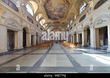 Basilika von Santa Cecilia in Trastevere - Rom - Innenraum Stockfoto