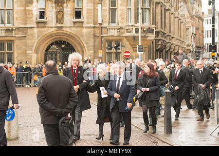 Brian May und Anita Dobson Stockfoto