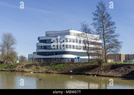 Die Universität von Northampton, Waterside Campus, eine neue im September 2018 zu öffnen Bauen, Northampton, Großbritannien Stockfoto