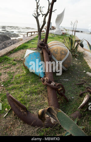 Ihr Boot rudern Stockfoto