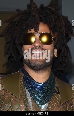 Mexiity, Mexiko. 11. April 2018. Amerikanische Sänger Lenny Kravitz ist während einer Pressekonferenz seine Vibratbration Tour hel St. St. Regis Hotel in Mexiity, Mexiko zu fördern. (Foto: Carlos Tischler/Fotoareoarena) Credit: Foto Arena LTDA/Alamy leben Nachrichten Stockfoto