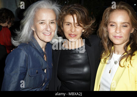 Paris, Frankreich. 11. April 2018. Tatiana de Rosnay, Anne Nivat und Odile d'Oultremont besuchen 11 'La Closerie Des Lilas "literarische Auszeichnungen 2018 La Closerie Des Lilas, Paris, Frankreich. Quelle: Bernard Menigault/Alamy Live News Credit: Menigault Bernard/Alamy leben Nachrichten Stockfoto