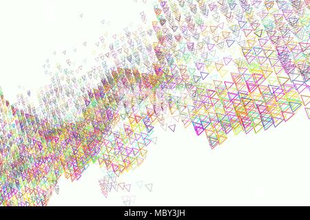Konzeptioneller Hintergrund Dreieck Muster für Design. 3D-Perspektive betrachten. Vector Illustration Grafik. Stock Vektor