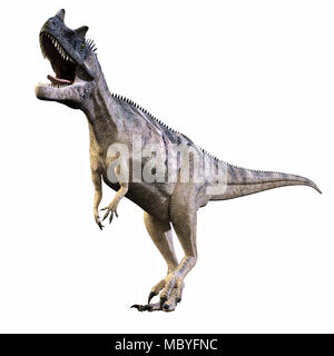 Cerataurus Dinosaurier wie ein Tyrannosaurus Rex. Fleischesser Zweibeiner. Stockfoto