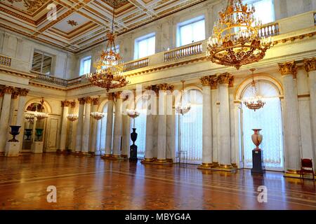 Wappen Halle Innenraum der Eremitage Stockfoto