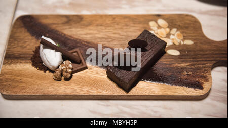 Fancy Chocolate Brownie Stockfoto