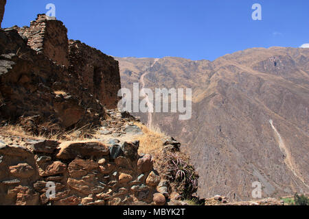 Alte Inkaruinen in Huancayo, Peru Stockfoto