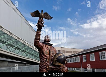 WASHINGTON - Statue der Astronaut Michael S. Anderson, der starb, als das Space Shuttle Columbia am Wiedereintritt explodiert. Stockfoto