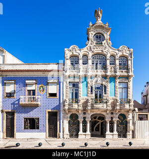 AVEIRO, PORTUGAL - Juli 02: Jugendstil (Casa de Cha Arte Nova) Museum am Juli 02, 2014 in Aveiro, Portugal Stockfoto