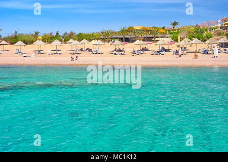 Beach Resort Berenice, Aqaba, Jordanien Stockfoto