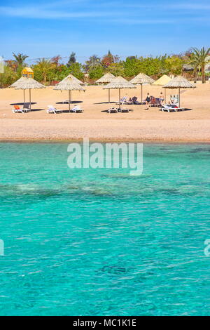 Beach Resort Berenice, Aqaba, Jordanien Stockfoto