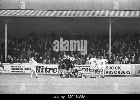 Leeds v-Mann Stadt 1970 Stockfoto