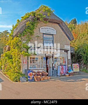 Godshill, Teestube Cafe, Isle of Wight, Hampshire, England, Stockfoto