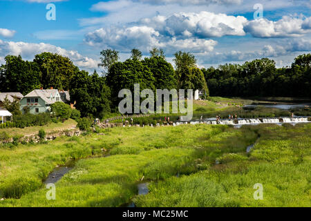 Ventas Rumba Wasserfall in Kuldiga, Lettland Stockfoto