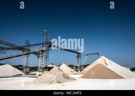 Kies factory Strukturen und Details Stockfoto