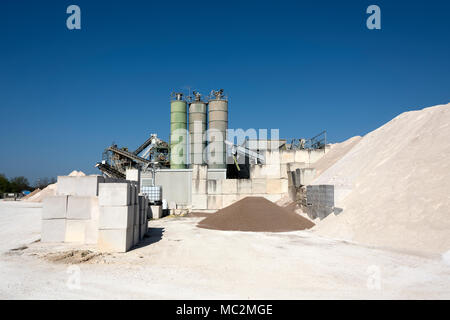 Kies factory Strukturen und Details Stockfoto