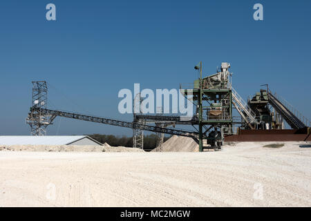 Kies factory Strukturen und Details Stockfoto