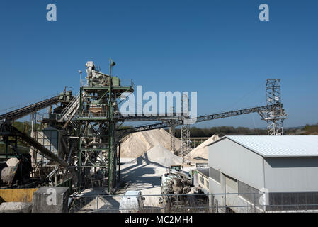 Kies factory Strukturen und Details Stockfoto