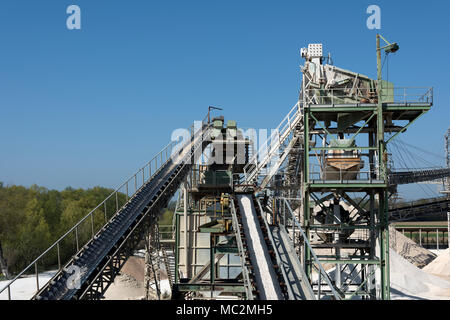 Kies factory Strukturen und Details Stockfoto