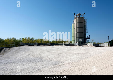 Kies factory Strukturen und Details Stockfoto