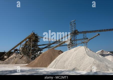 Kies factory Strukturen und Details Stockfoto