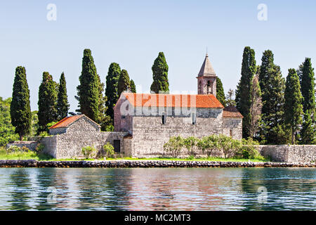 St. George Kirche auf der Insel, Perast, Montenegro Stockfoto